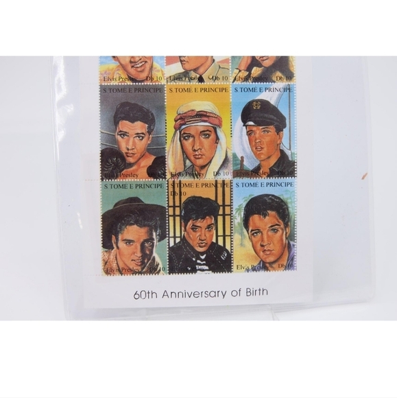 Elvis Stamps with Certification of Authentication RARE x 5 Collectors - Picture 4 of 15